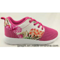 Chinês bonito flor padrão sapatos casuais para senhora